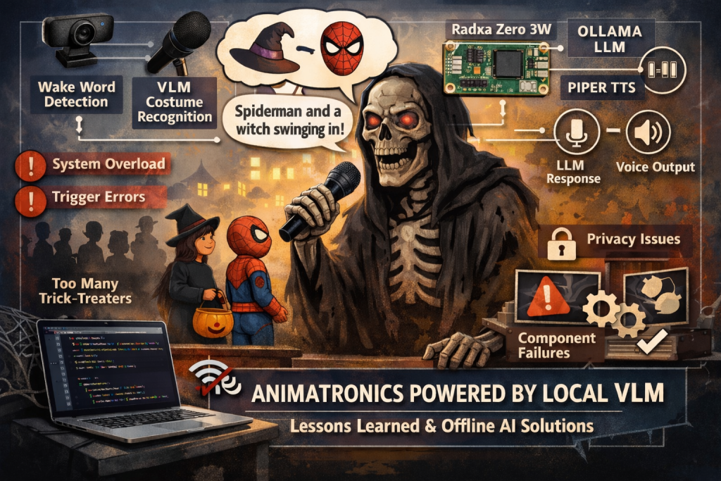 Animatronics Powered by Local VLM